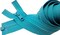 YKK 30 Inch Sport Separating Zipper Color Peacock Blue #046 - Medium Weight Vislon Jacket Zip YKK #5 Molded Plastic (1 Zipper/Pack)